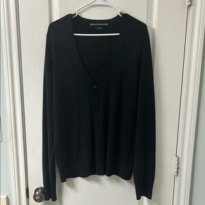 Cozy Black Knit Cardigan Sweater